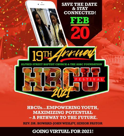 2025 HBCU Festival at Alfred Street Baptist Church, February 20 2025