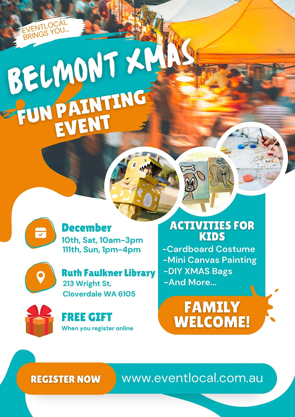 Belmont Christmas Fun Painting Event, 213 Wright St, Cloverdale