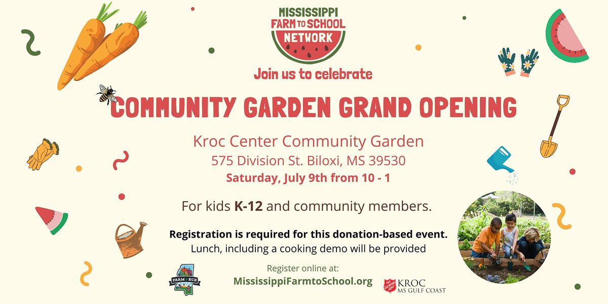 Kroc Center Community Garden Opening Day Celebration, The Salvation