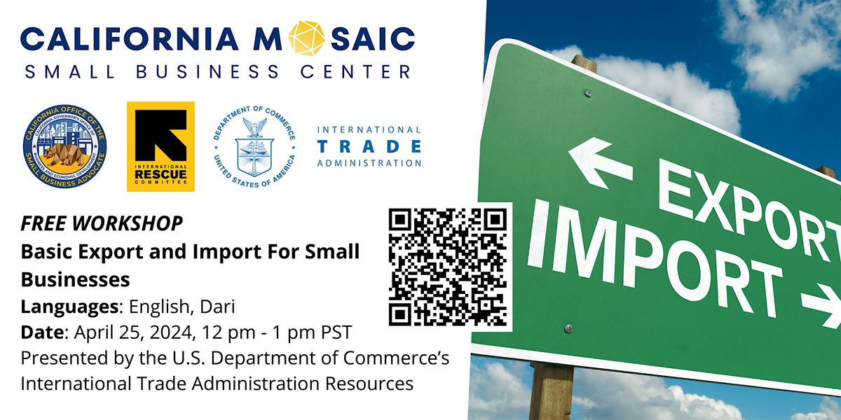 FREE Online Workshop: Basic Export and Import For Small Businesses ...
