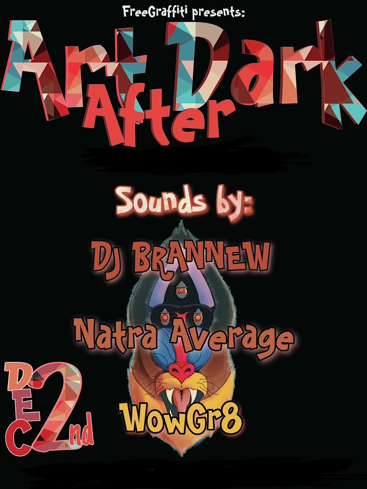 Free Graffiti Presents: Art After Dark, Ambient Studios, Atlanta