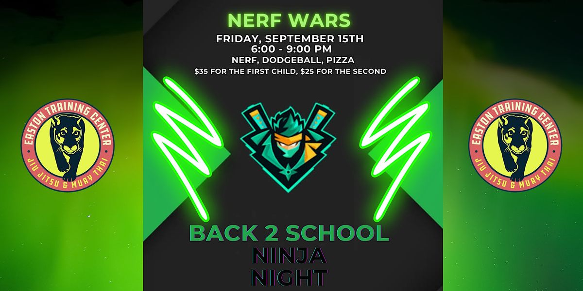 Longmont BacktoSchool Ninja Night, Easton Training Center Longmont