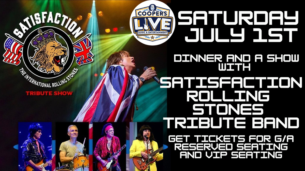 Satisfaction - Rolling Stones Tribute, 7 May | Event in Tomball | AllEvents