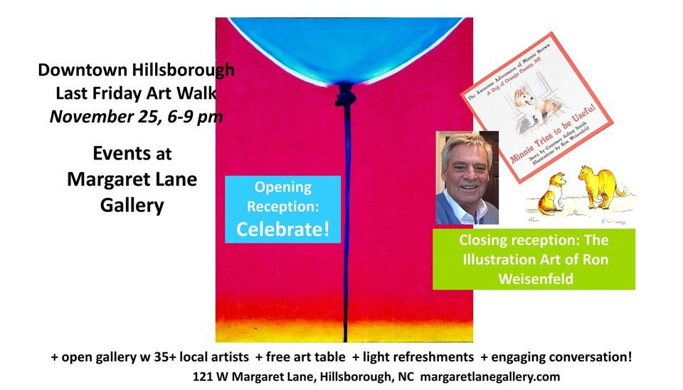 Last Friday Art Walk, Margaret Lane Gallery, Hillsborough, 25 November