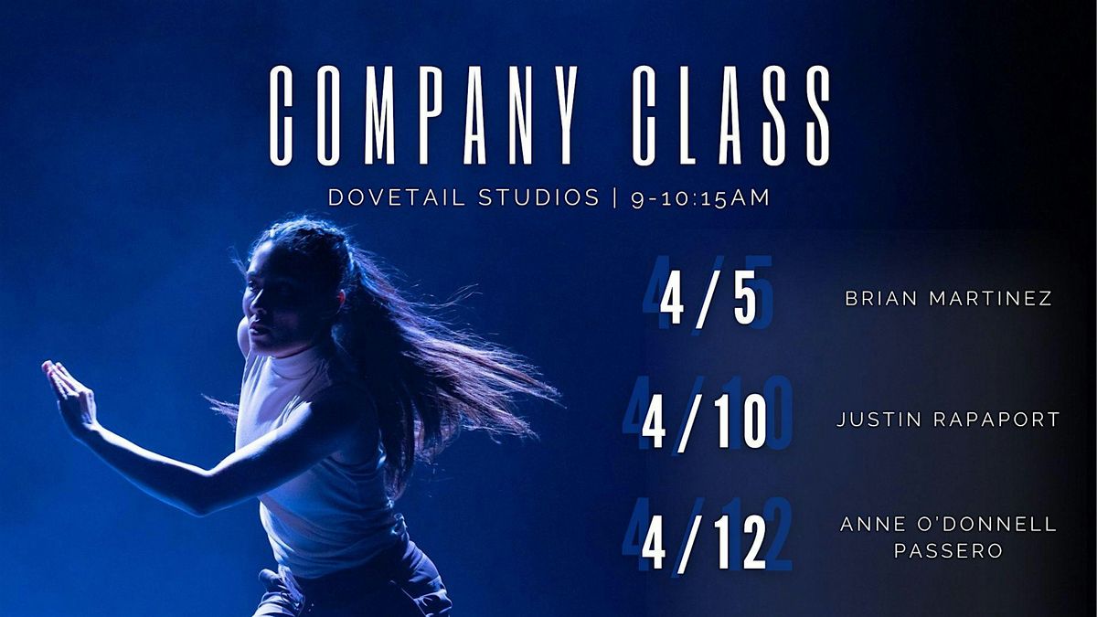 Boykin TWO Company Class, Dovetail Studios, Chicago, 5 April to 12