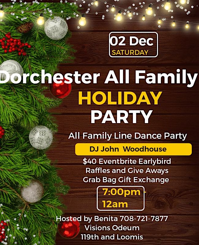 Dorchester Family Holiday Party. My goal is to keep is to keep us
