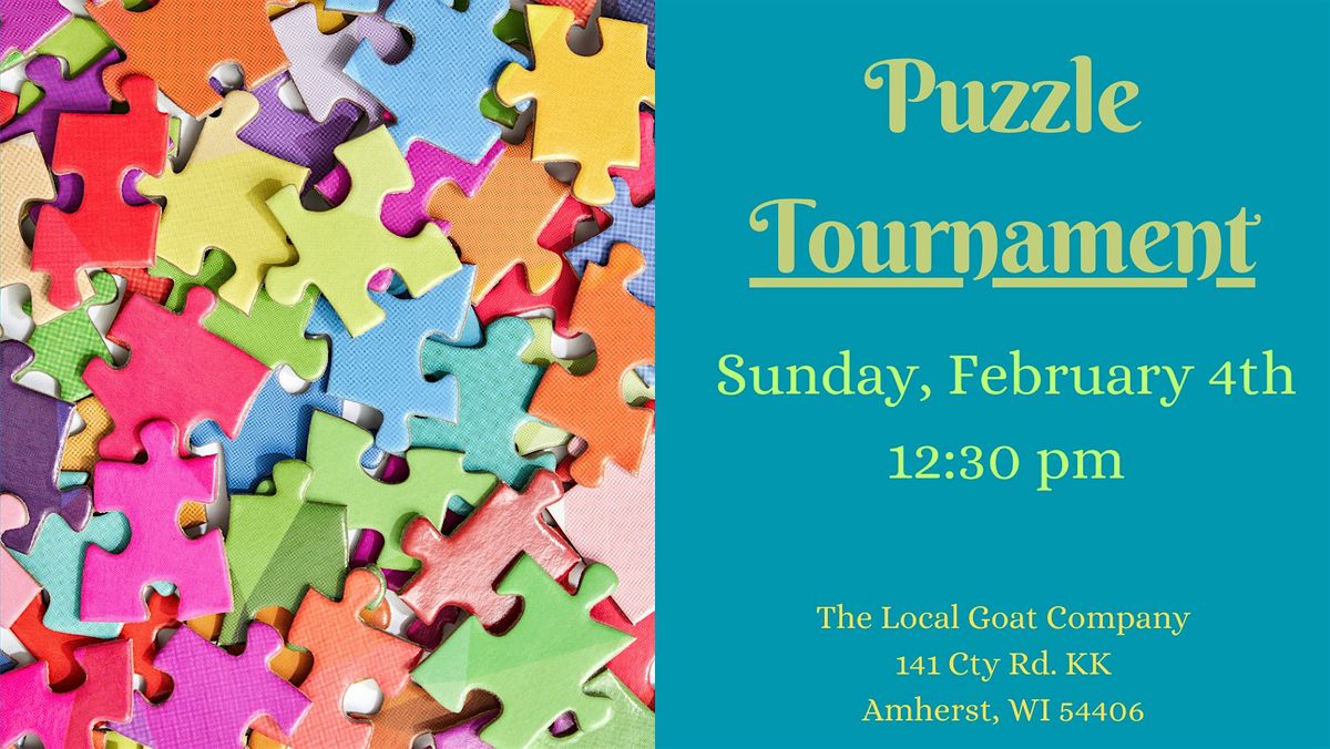 Puzzle Tournament, The Local Goat Company, County Road KK, Amherst, WI