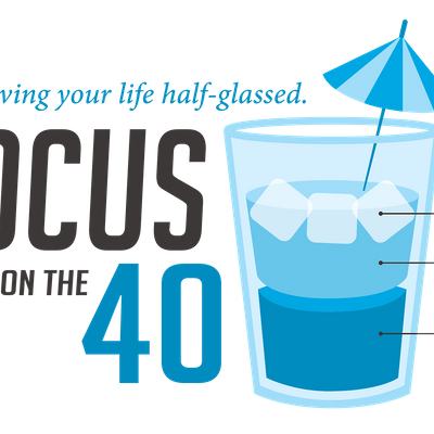 Focus on the 40 logo