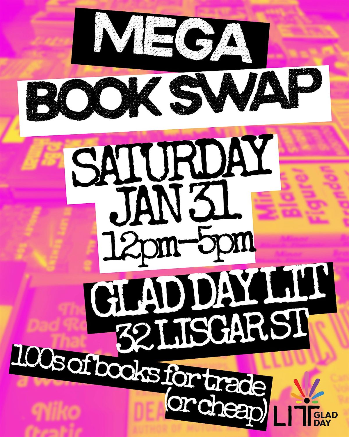 MEGA Book Swap, 31 January | Event in Toronto | AllEvents
