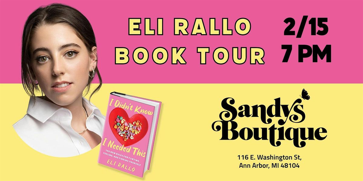 Eli Rallo I Didnt Know I Needed This The Live Show, Sandy's Boutique