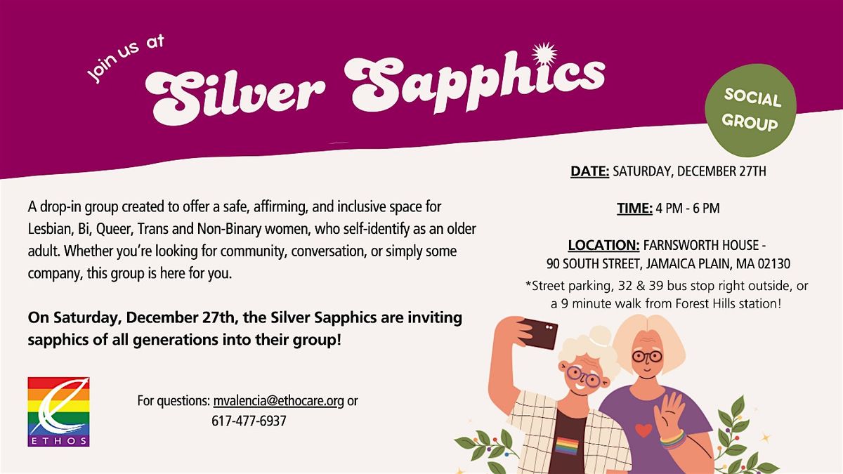 Intergenerational Sapphics group!, 27 December | Event in Boston | AllEvents