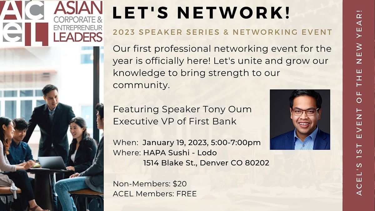 ACEL Denver Lets Network! 2023 Speaker Series & Networking Event