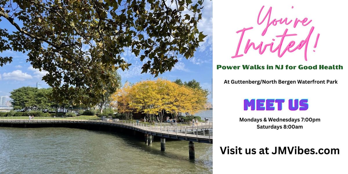 Power Walks in NJ for Good Health, Guttenberg/North Bergen Water Front
