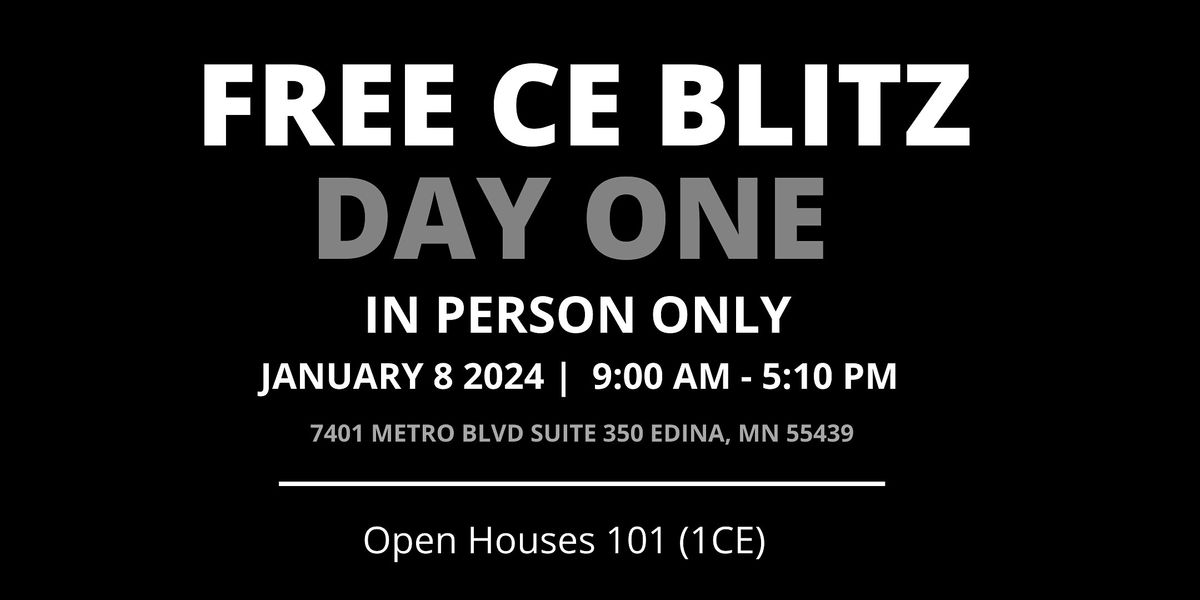 CE BLITZ Open Houses 101, Keller Williams Realty Integrity Edina