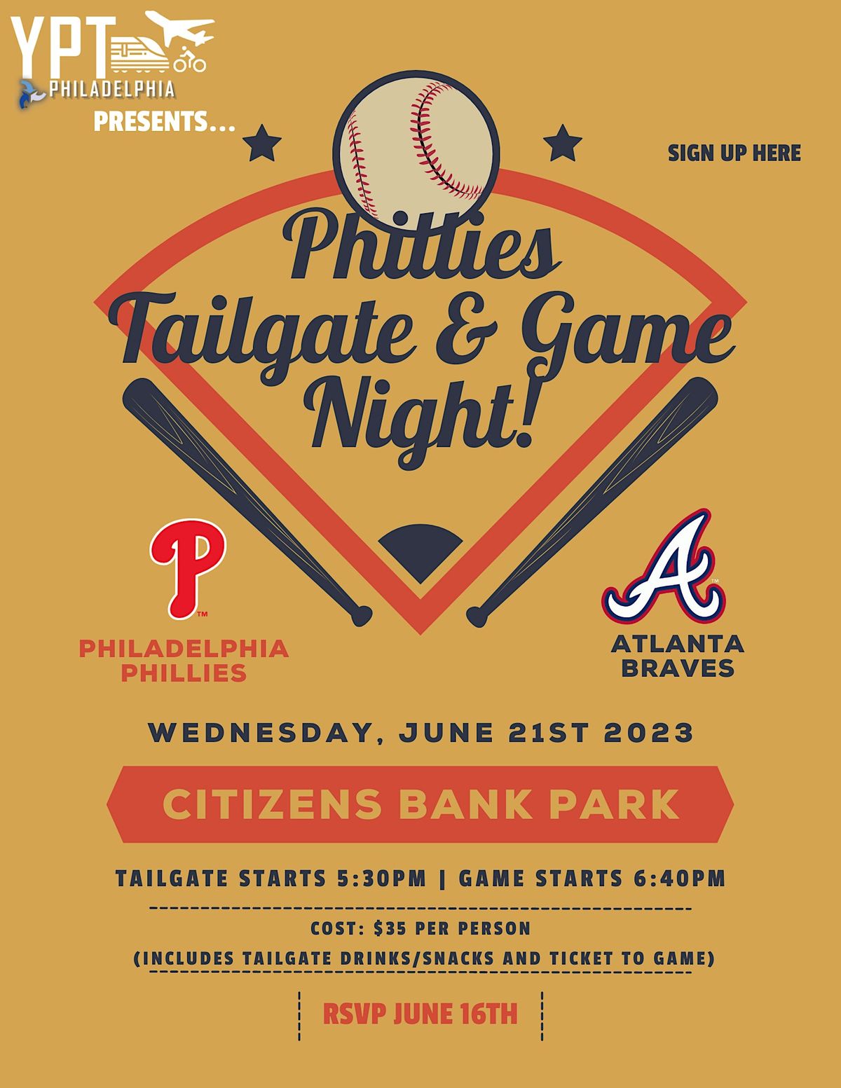 YPT Philly Phillies Game and Tailgate, Citizens Bank Park