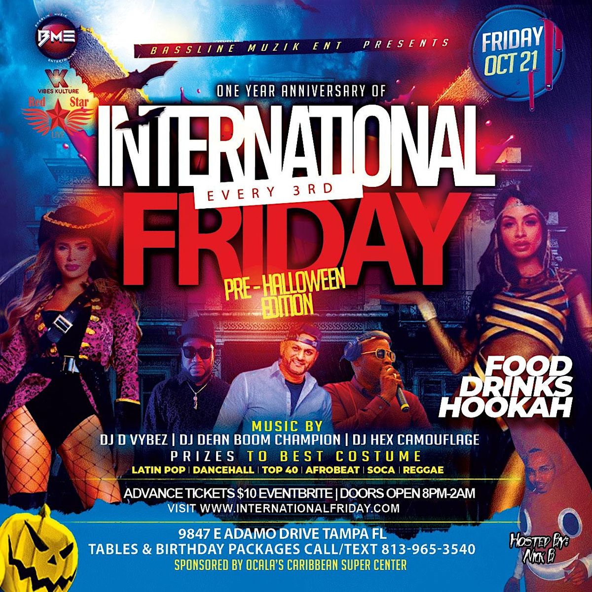 INTERNATIONAL FRIDAY ANNIVERSARY HALLOWEEN EDITION Red Star Live international-friday-anniversary-halloween-edition-red-star-live