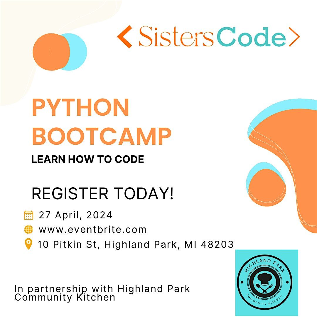 Python Bootcamp, 10 Pitkin St, Highland Park, 27 April 2024 | AllEvents