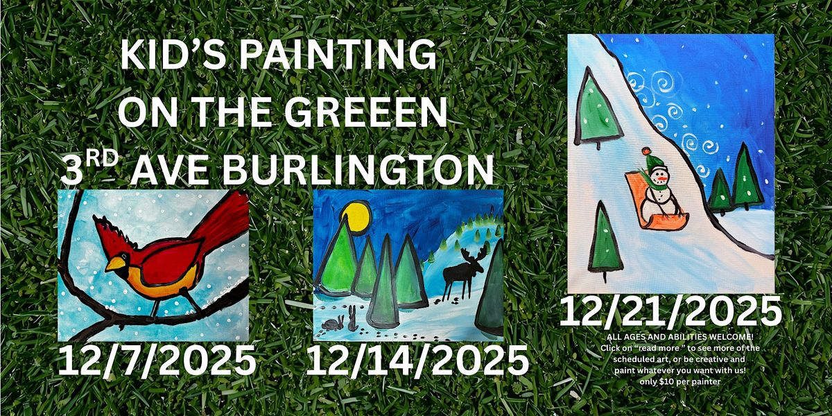 Kids Painting On The Green indoors at KINGS BOWLING at 3rd Ave Burlington | Event in Burlington | AllEvents