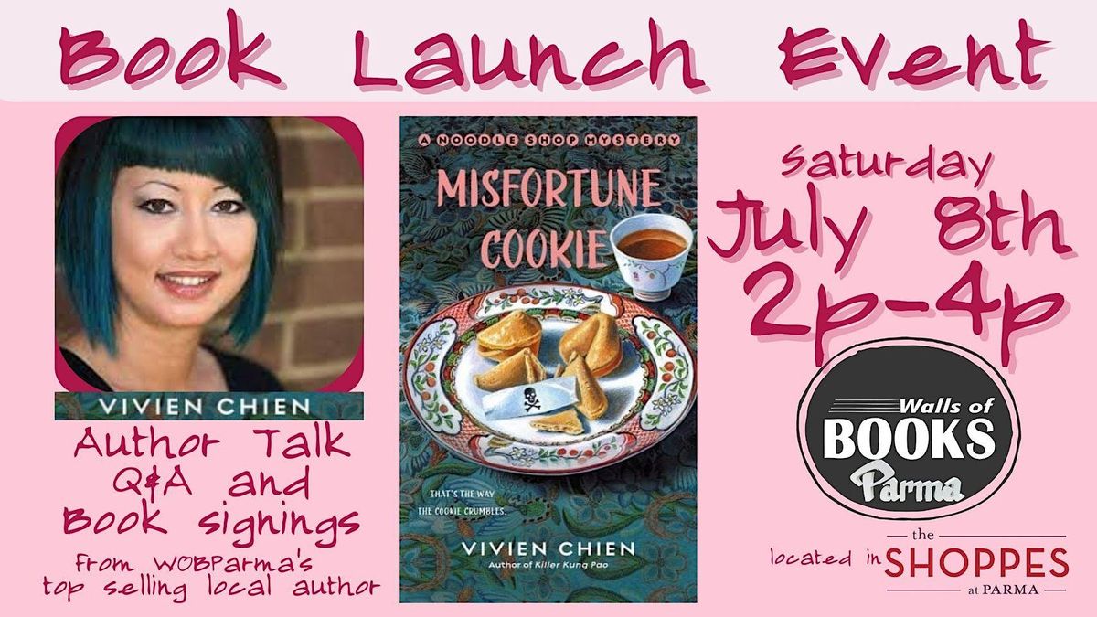"Misfortune Cookie" book launch party with Vivien Chien at WOBParma