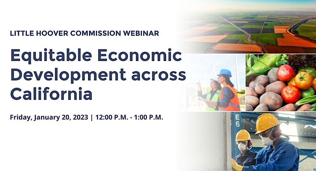 Webinar on Equitable Economic Development across California, January 20 ...
