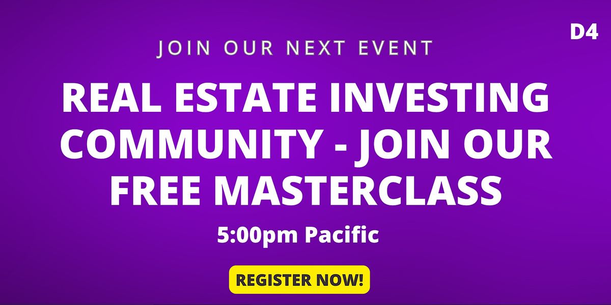 Real Estate Investing Community Join our Free Masterclass, Wilmington