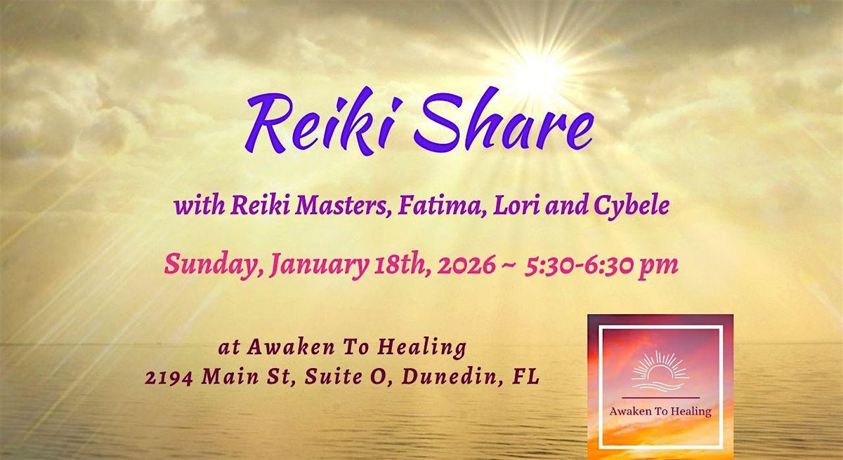 Reiki Share, 18 January | Event in Dunedin | AllEvents