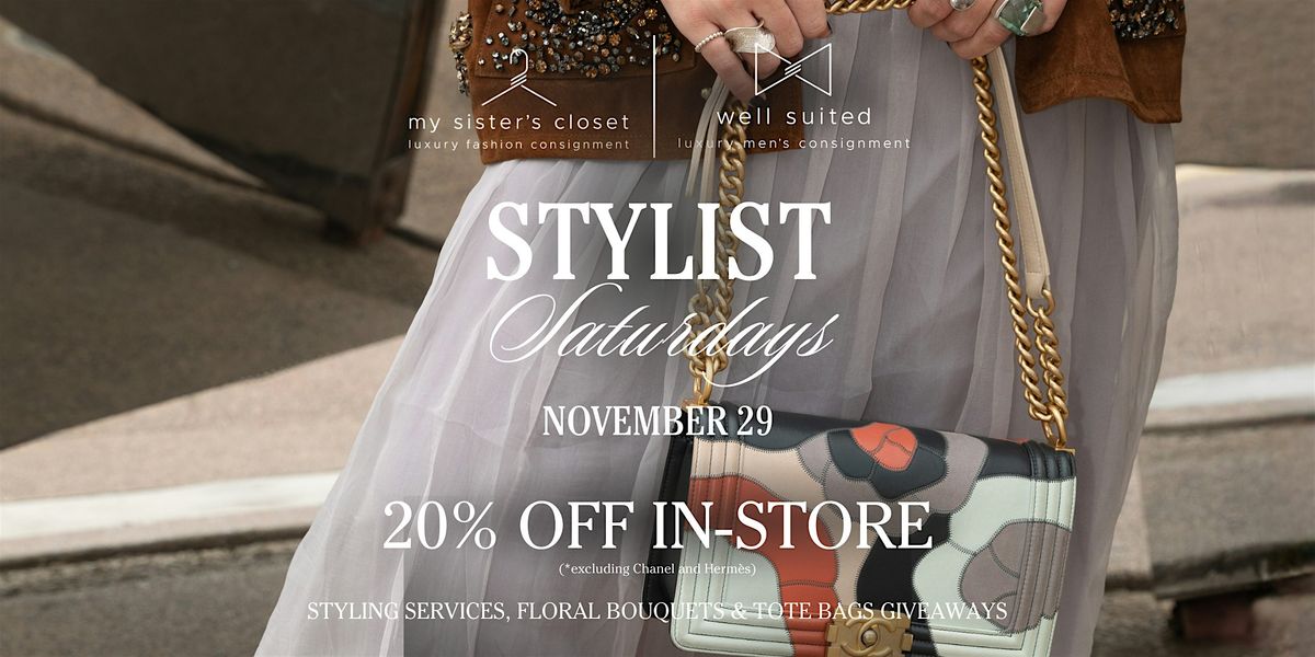 Stylist Saturdays at My Sister's Closet & Well Suited | Event in Newport Beach | AllEvents