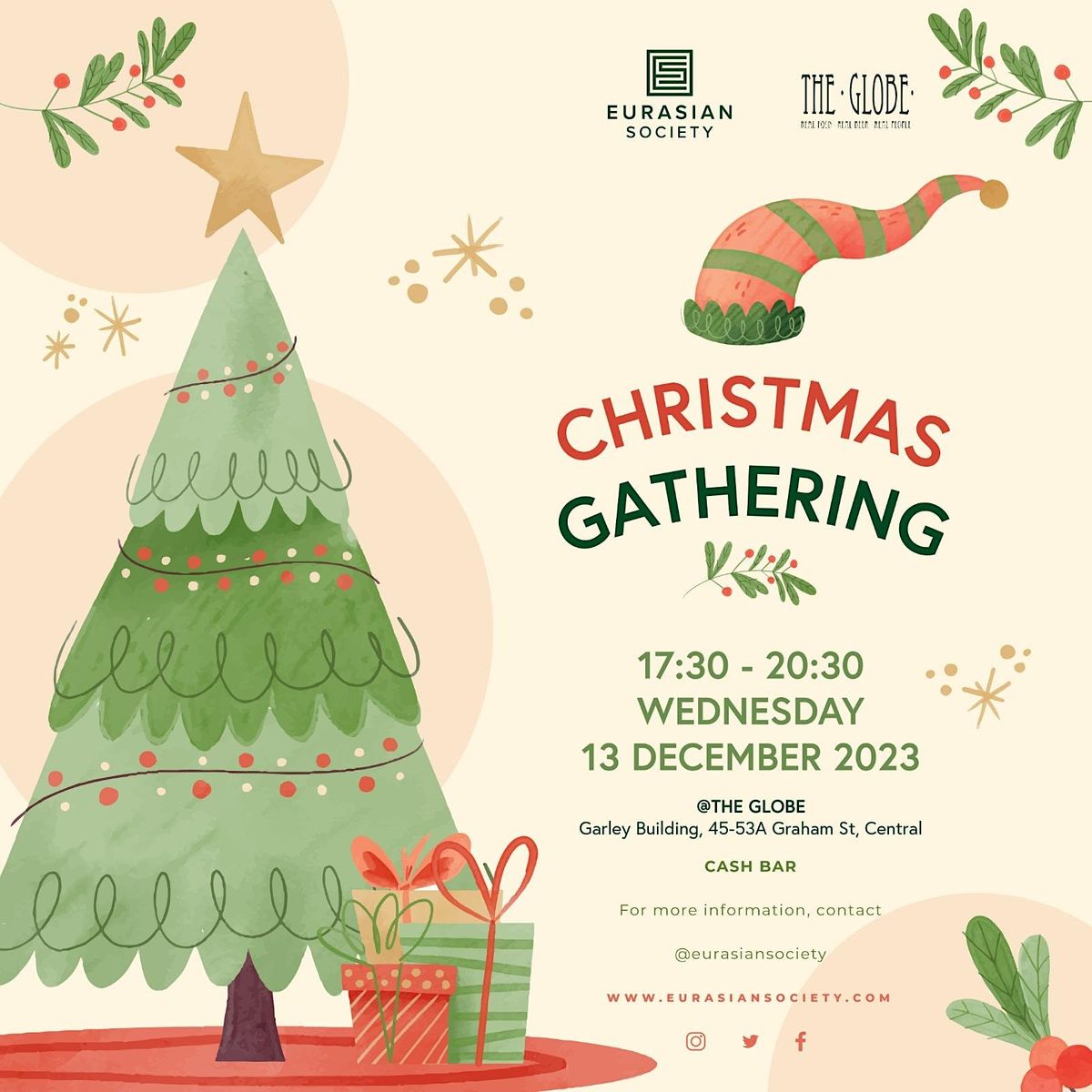 THE HONG KONG EURASIAN SOCIETY PRESENTS CHRISTMAS GATHERING, The Globe