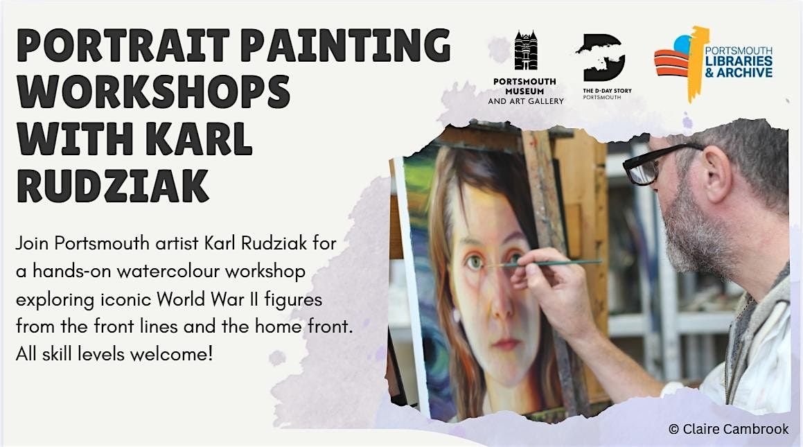 Portrait painting workshop with Karl Rudziak - Beddow Library