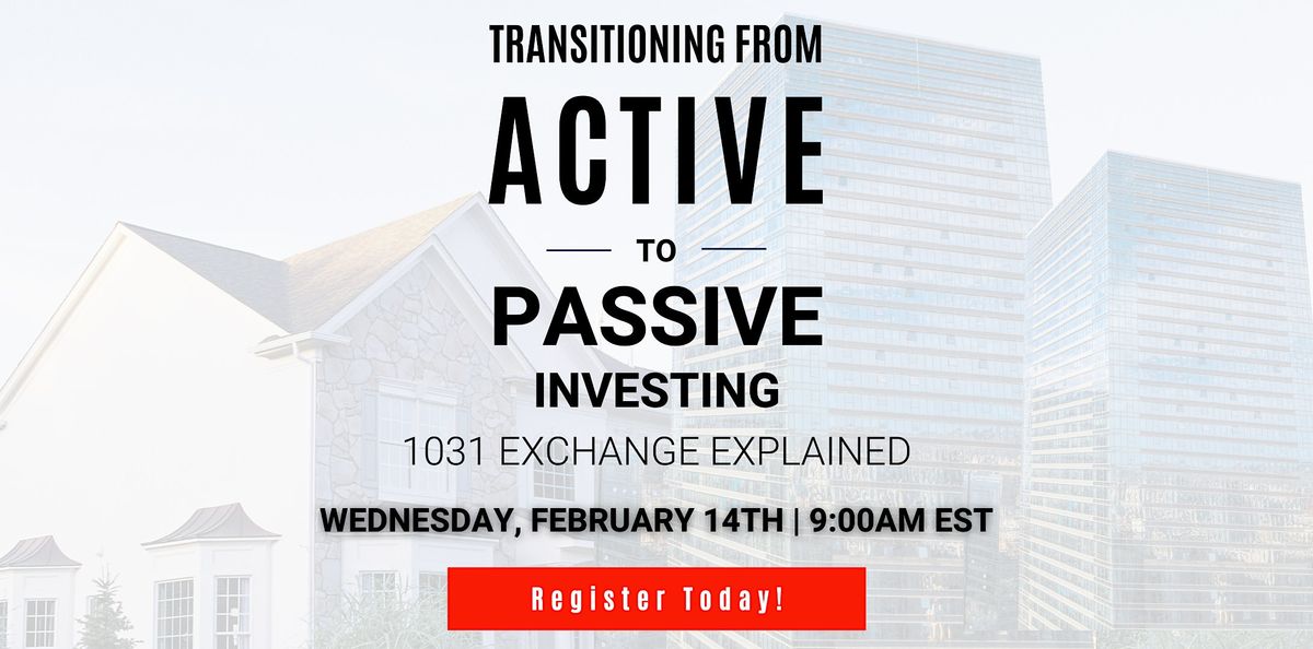 Passive Events Transitioning from Active to Passive Investing - Educational Webinar ...