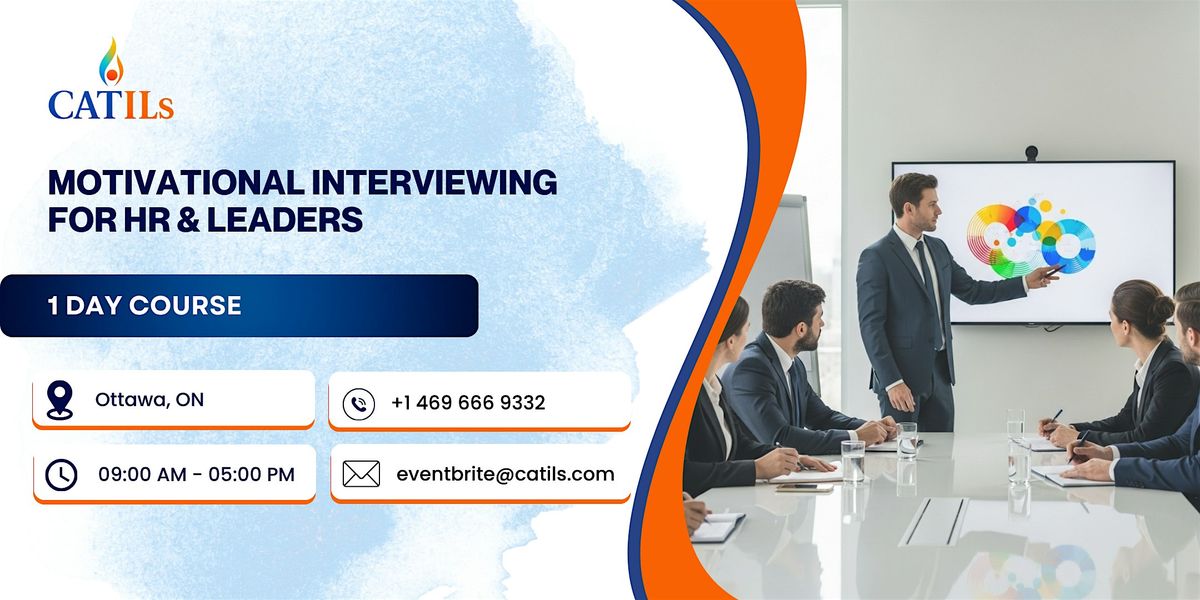 Motivational Interviewing for HR & Leaders – 1 Day Course in Ottawa, ON, 4 December | Event in Ottawa