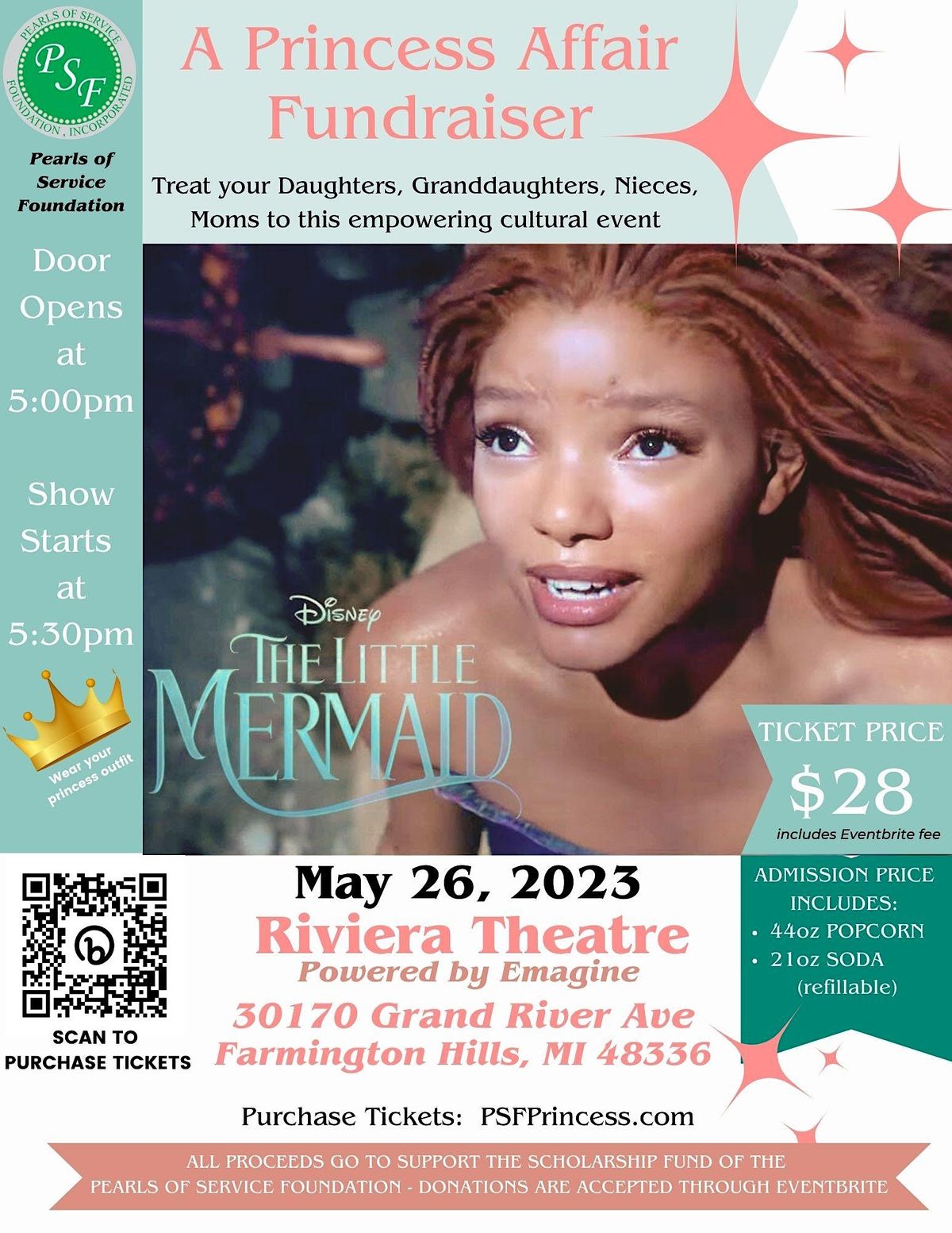 PSF Litte Mermaid Movie Premier Fundraiser, The Riviera Cinema