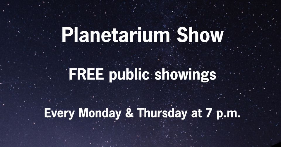 Free Planetarium Show Shawnee State University Portsmouth June 30 