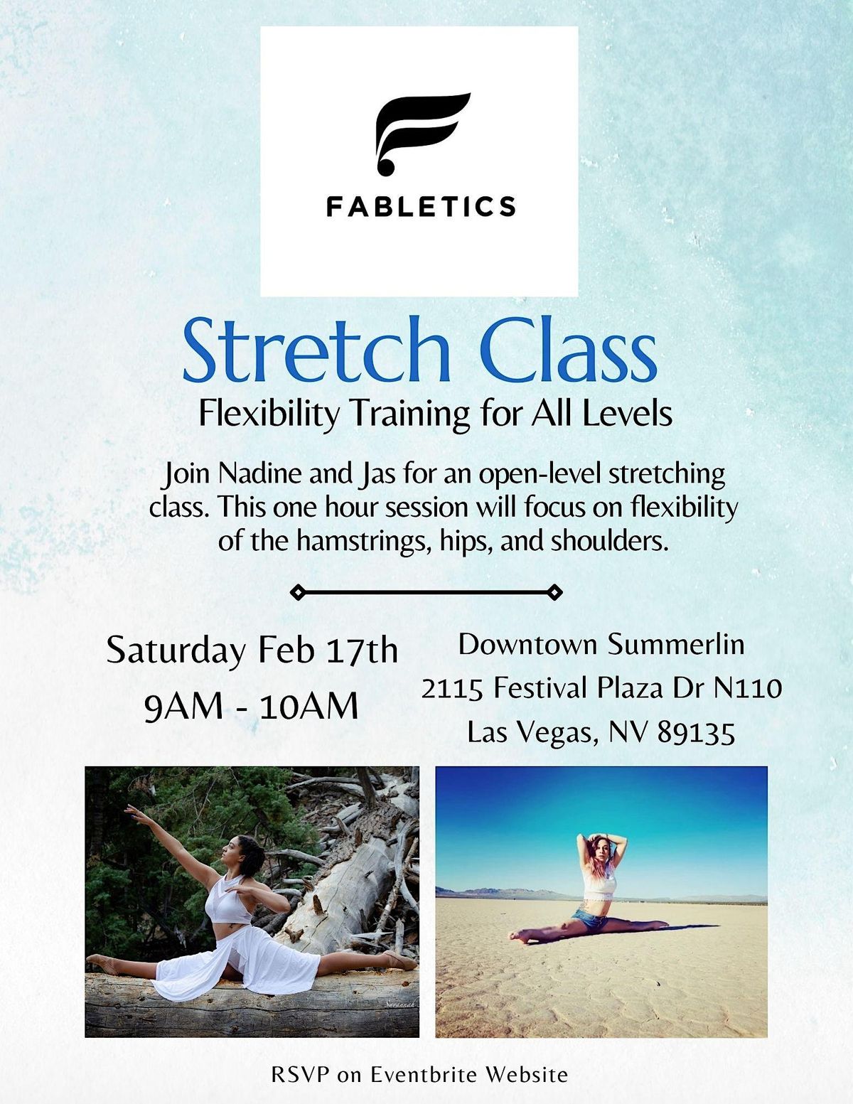 Stretch Class, Fabletics, Las Vegas, 17 February 2024 | AllEvents