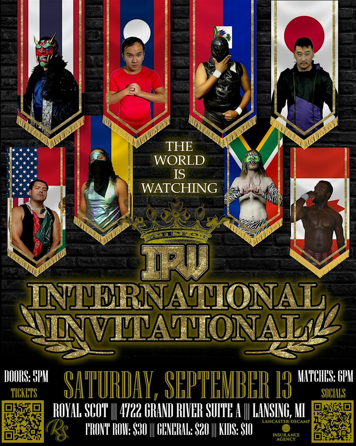 IPW: International Invitation - Live Pro Wrestling Tournament In Lansing, 13 September | Event in Lansing