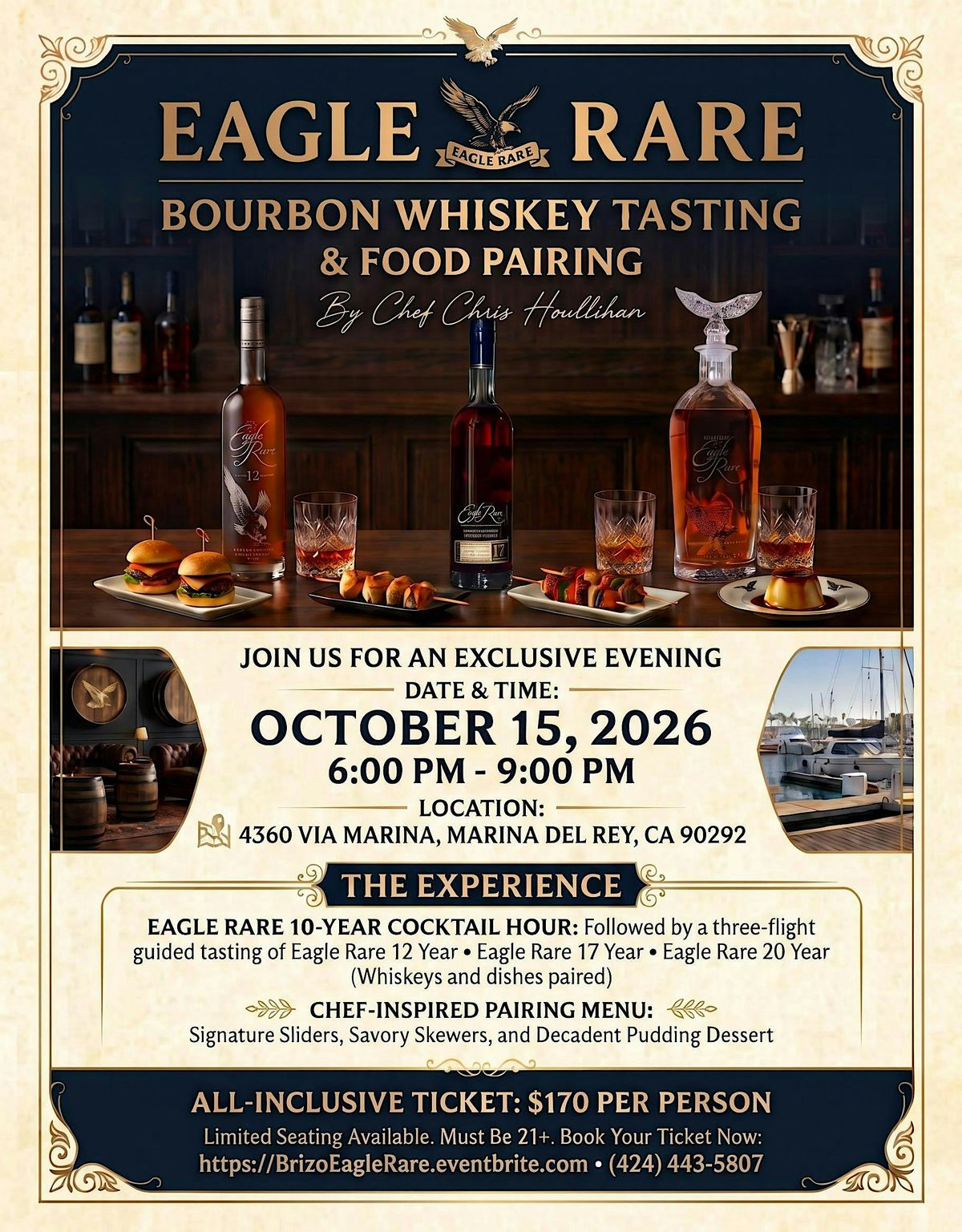 Eagle Rare Bourbon Whiskey Tasting and Food Pairing, Brizo Bar and ...