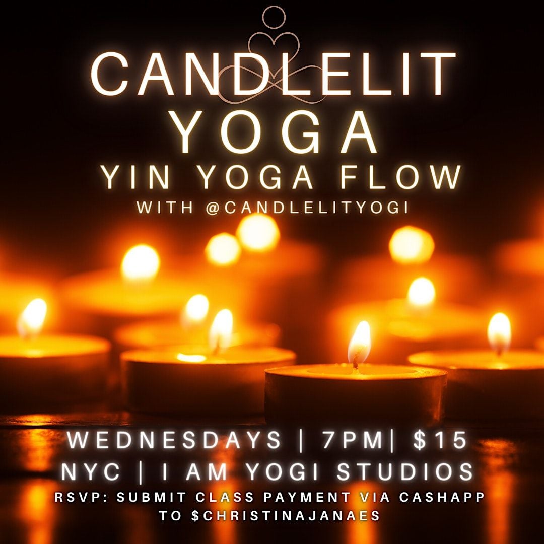 Candlelit Yoga Yin Yoga Flow (NYC InPerson), I Am Yogi Studios