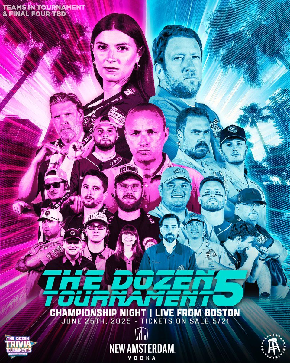 Barstool Sports The Dozen Trivia Tournament, 25 June | Event in Boston | AllEvents