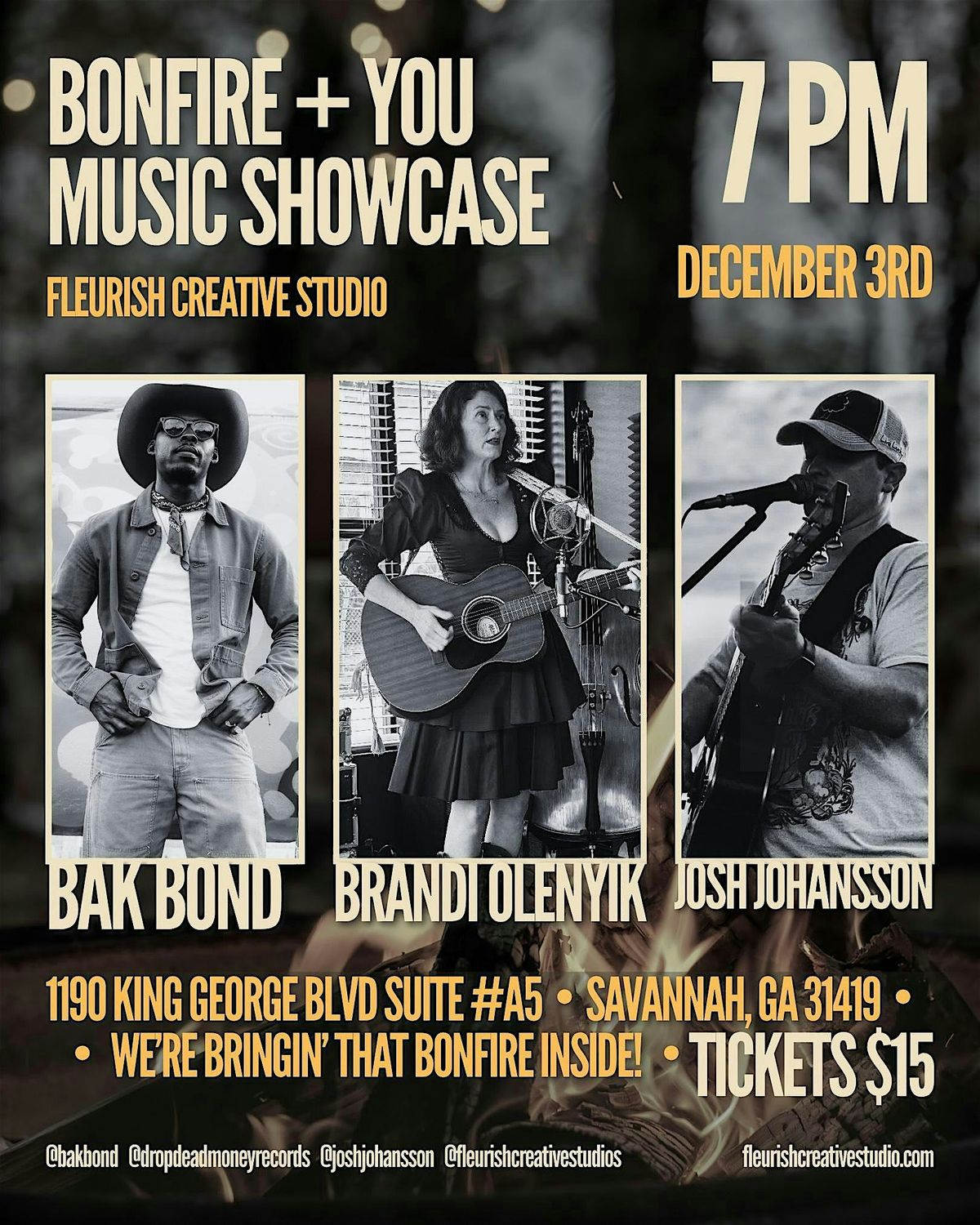 BONFIRE+YOU, 3 December | Event in Savannah | AllEvents