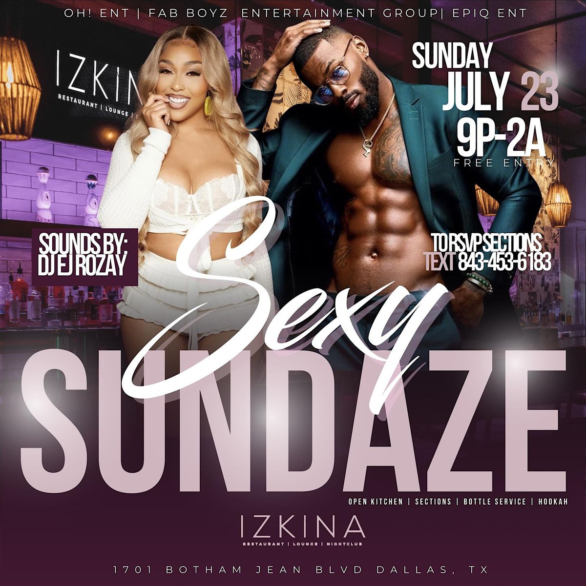 SEXY SUNDAZE AT IZKINA DALLAS, Izkina Restaurant & Lounge, Dallas, 23