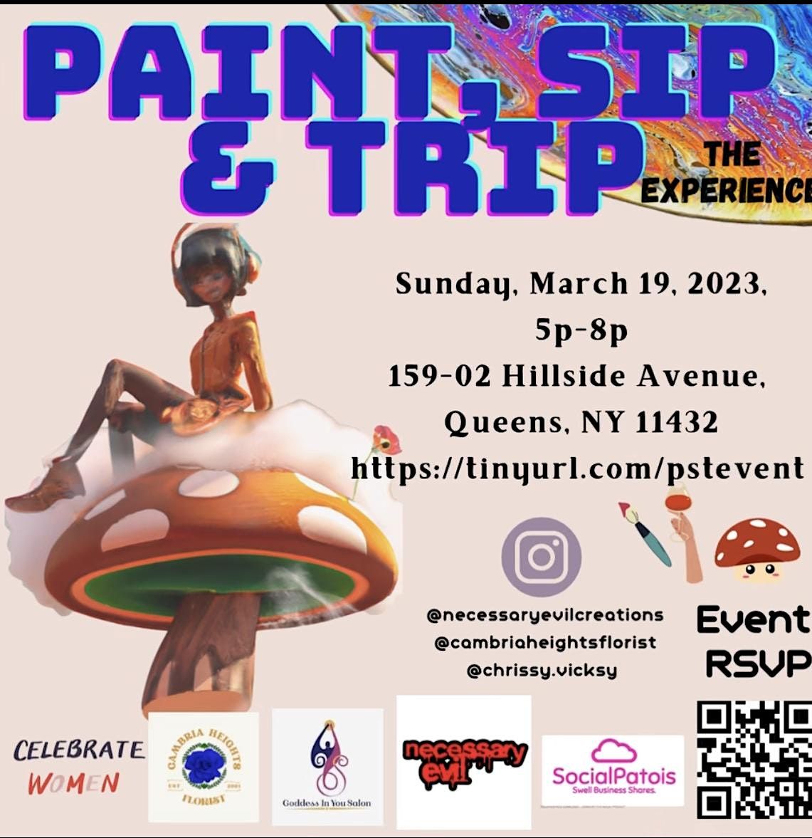 PAINT SIP &TRIP WOMENS MONTH GODDESS APPRECIATION EVENT, 15902B