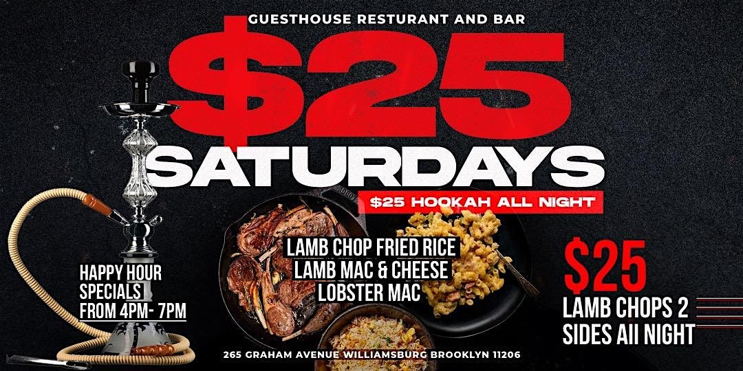 $25 Saturdays Lamb Chops , Lamb Mac & Cheese , Lobster Mac | Event in Brooklyn | AllEvents