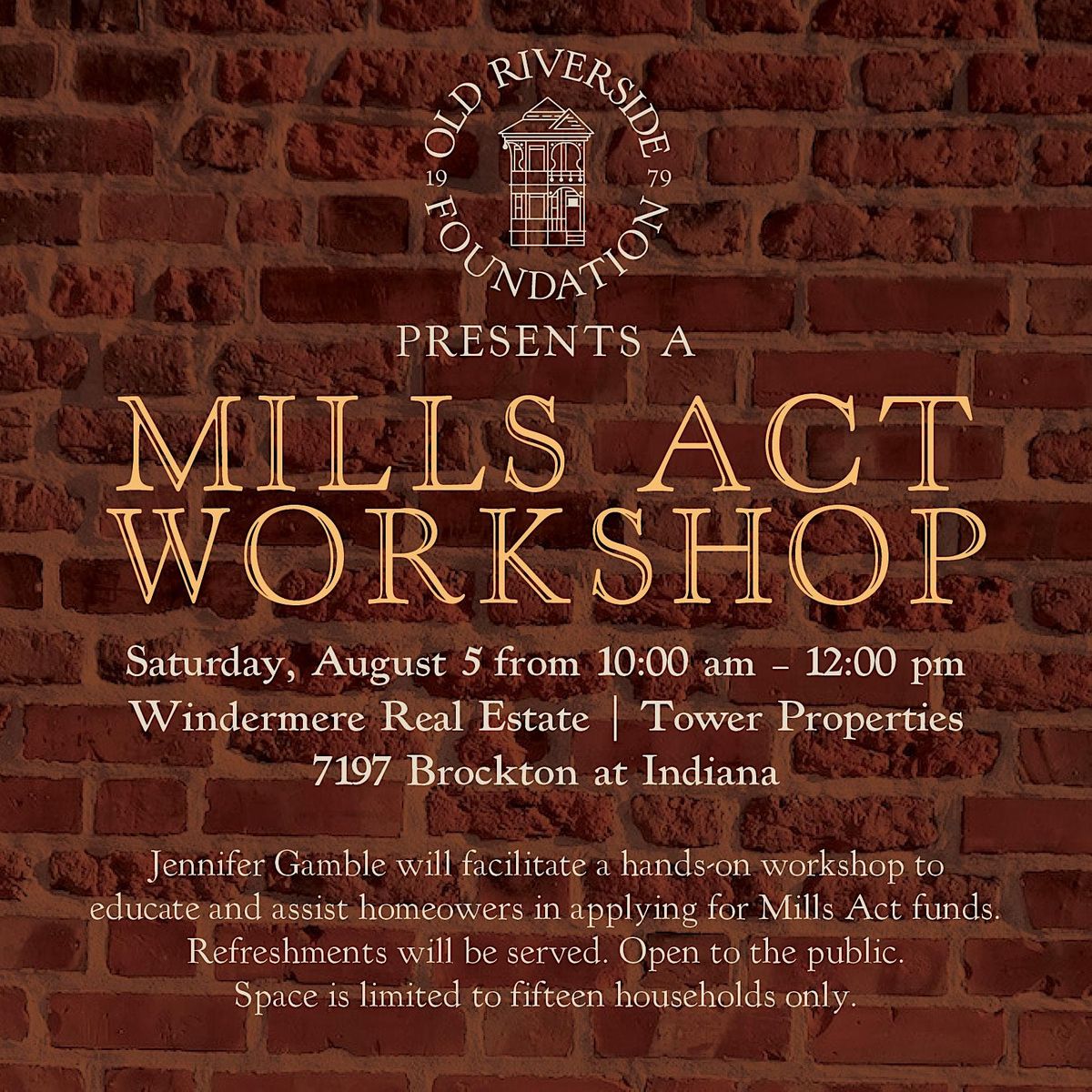 Mills Act Windermere Real Estate Tower Properties