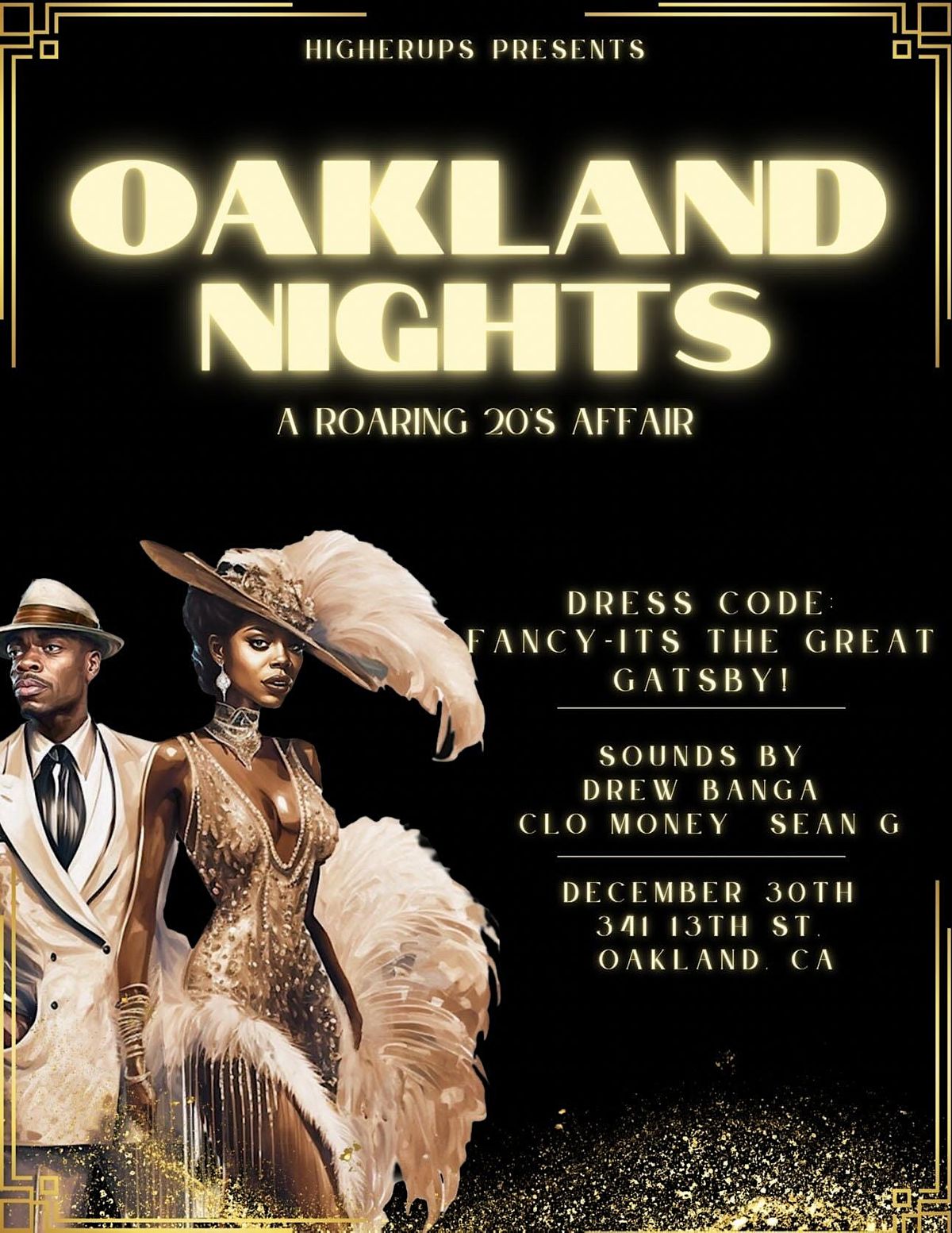 Oakland Nights A Roaring 20s Affair, Level 13 Ultra Lounge, Oakland