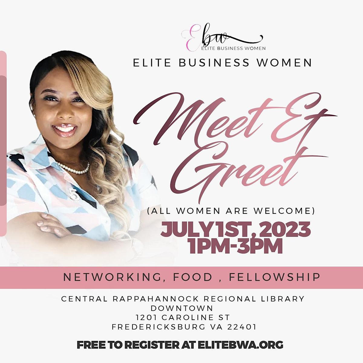 ELITE BUSINESS WOMEN MEET & GREET, 1201 Caroline St, Fredericksburg, 1
