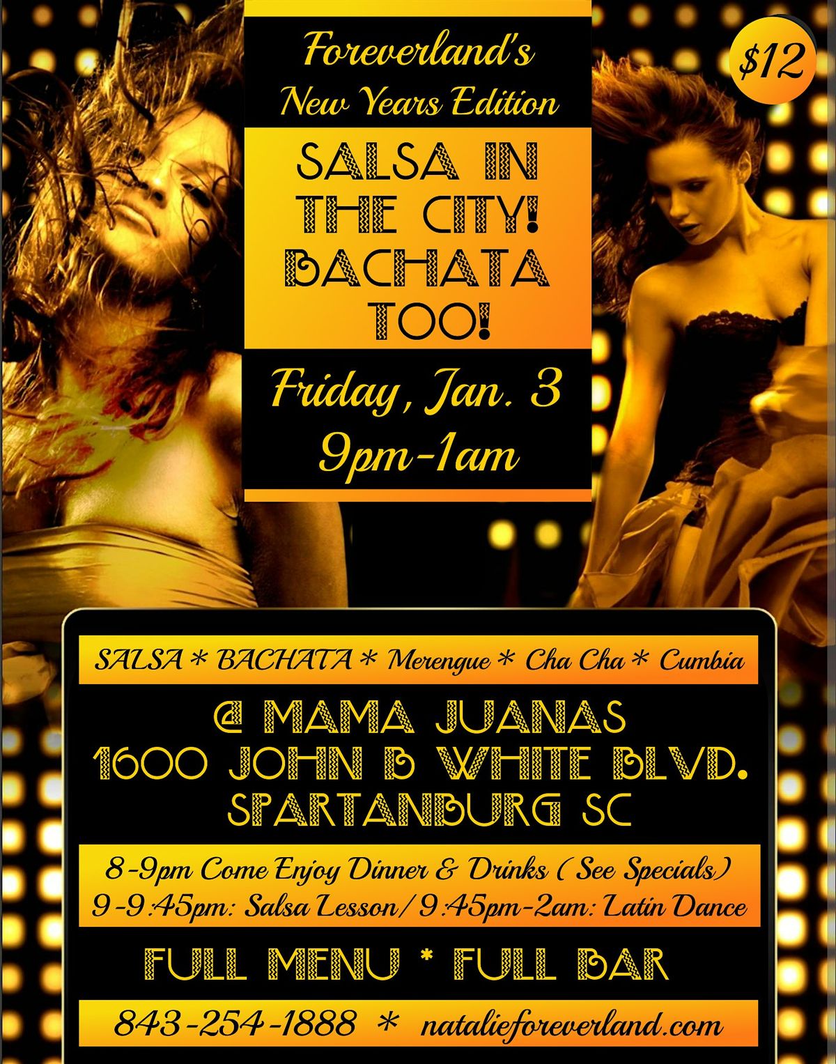 Salsa in the City, Bachata Too!  New Year's Dance! | Event in Spartanburg | AllEvents