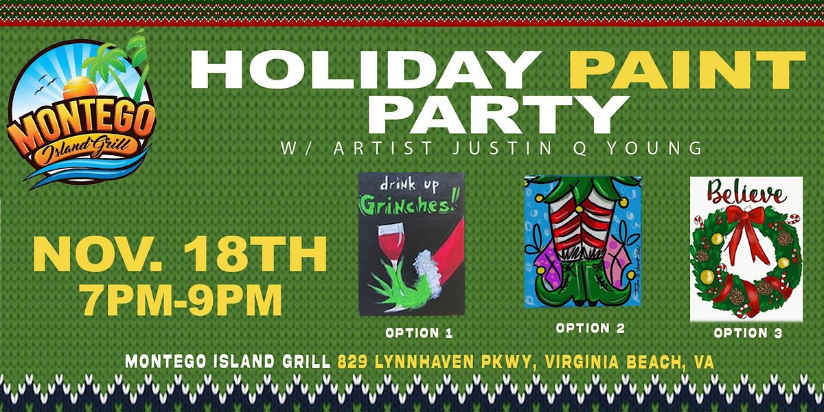 Holiday Paint Party (Va Beach), Montego Bar and Grill, Virginia Beach