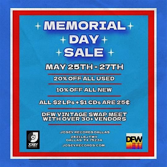 Josey Records Memorial Day Weekend Swap & Shop 10, Josey Records