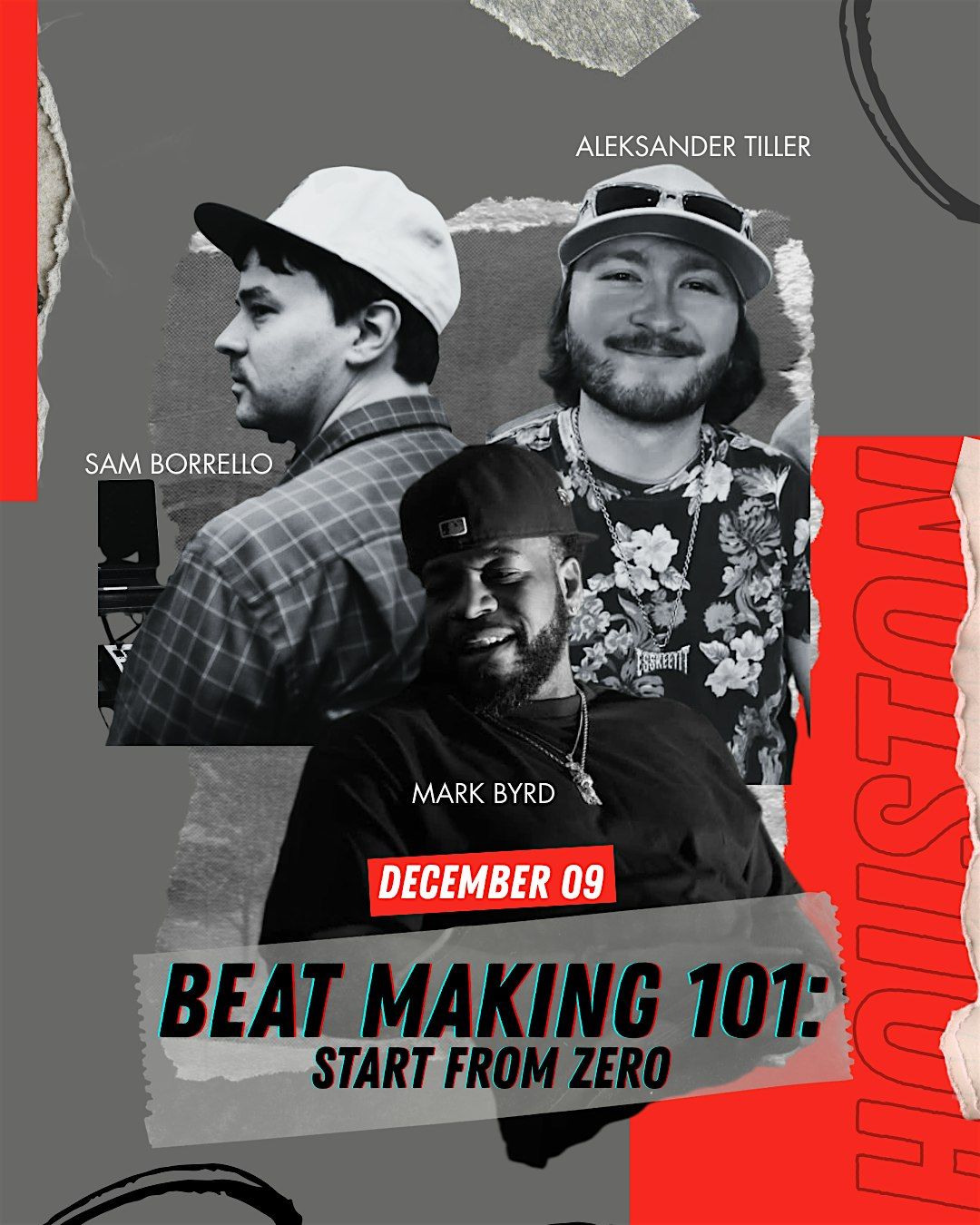 How to Make a Beat From Scratch — Live Workshop at Band Barracks Studio, 9 December | Event in Houston | AllEvents