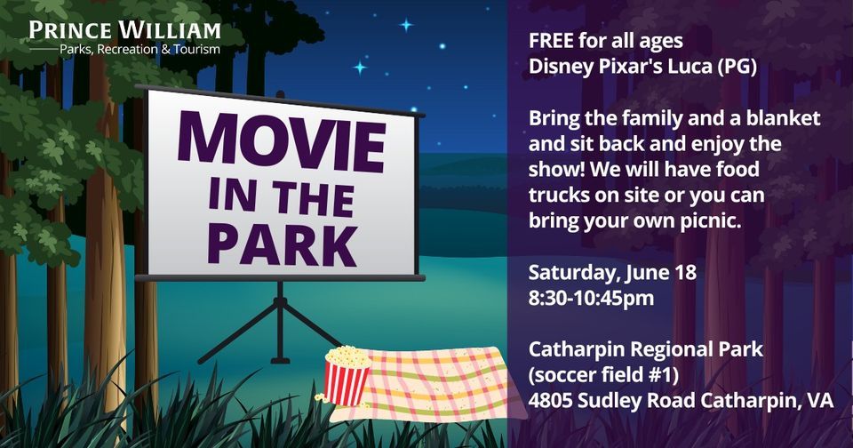 Movie in the Park Disney Pixars Luca (PG), 4805 Sudley Road Catharpin